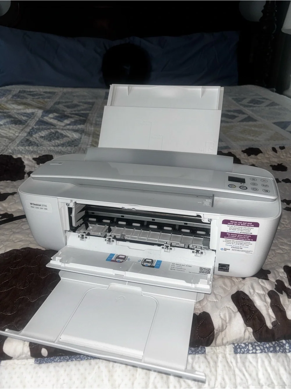 HP White and Gray All-in-One Printer